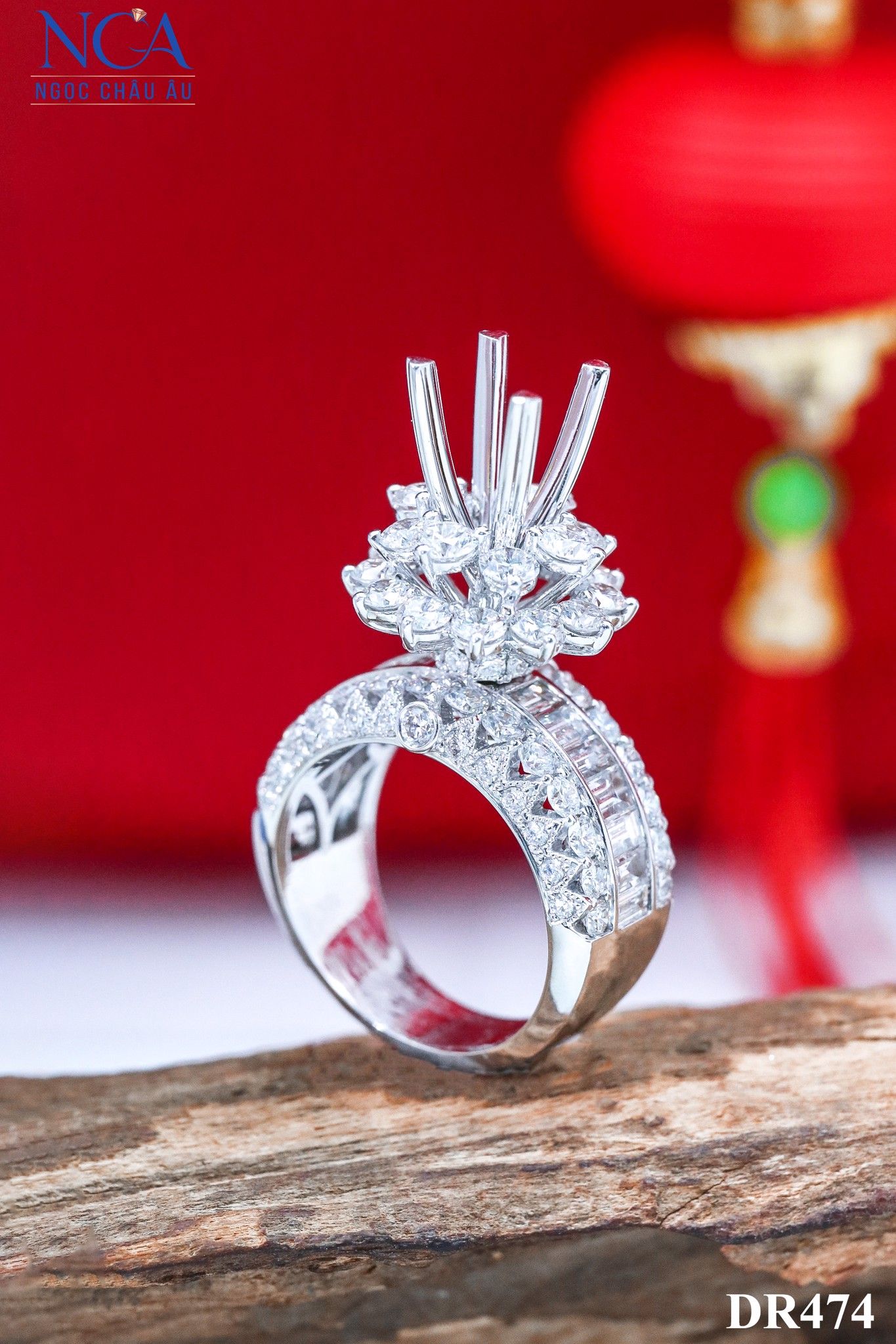Nhẫn Kim Cương Thiên Nhiên DR474