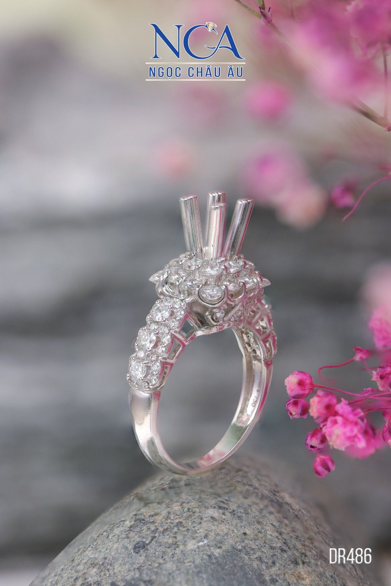 Nhẫn Kim Cương Thiên Nhiên DR486