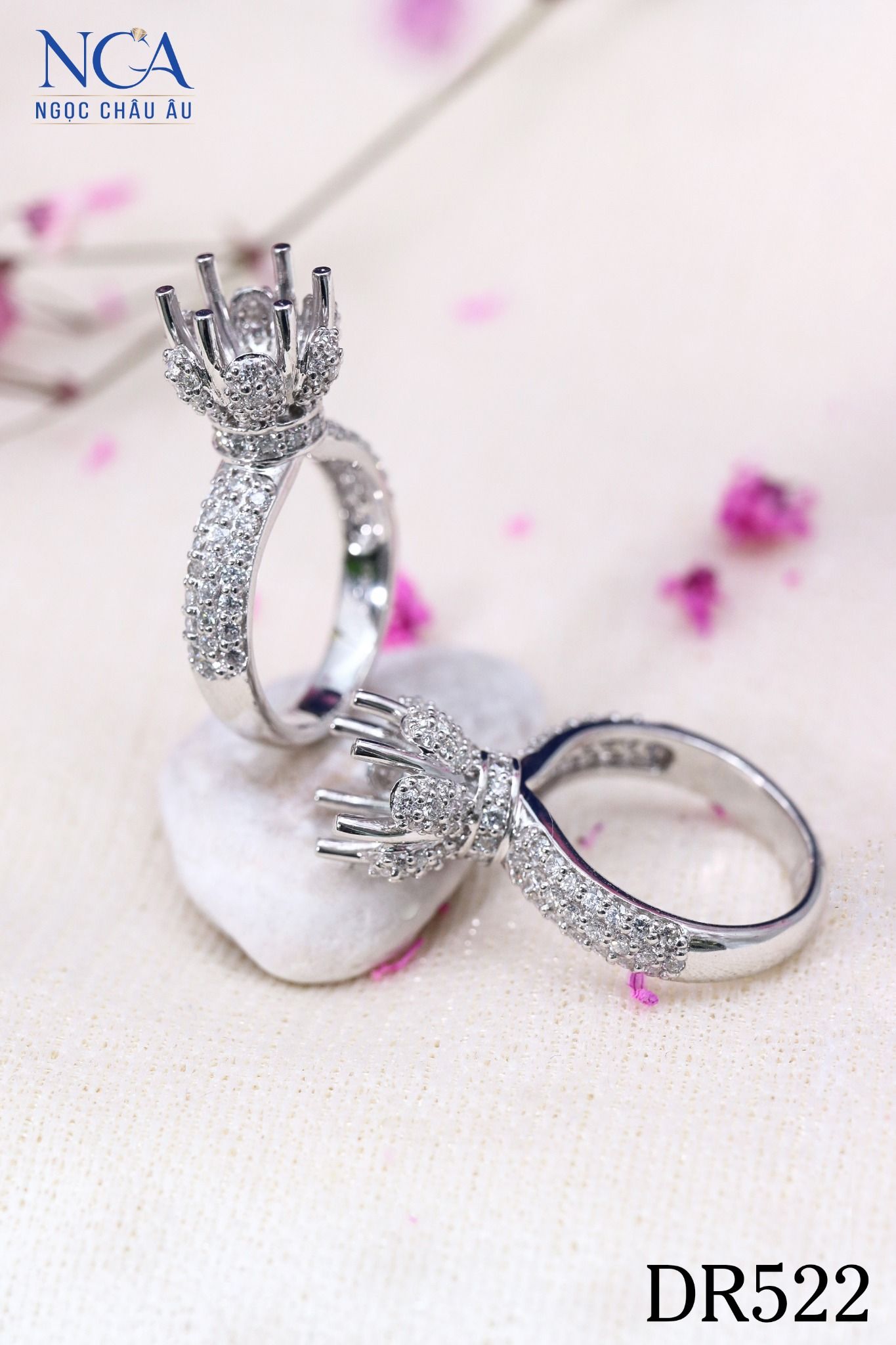 Nhẫn Kim Cương Thiên Nhiên DR522