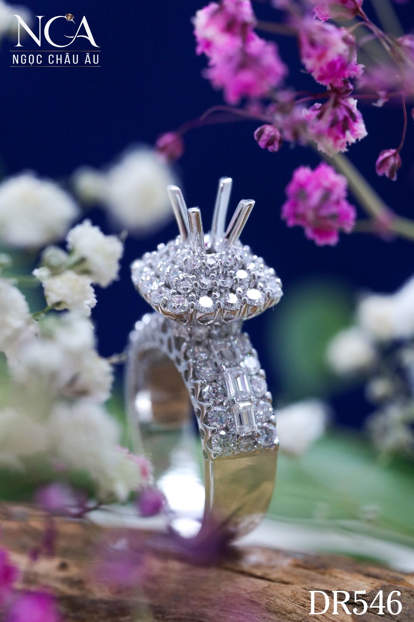 Nhẫn Kim Cương Thiên Nhiên DR546