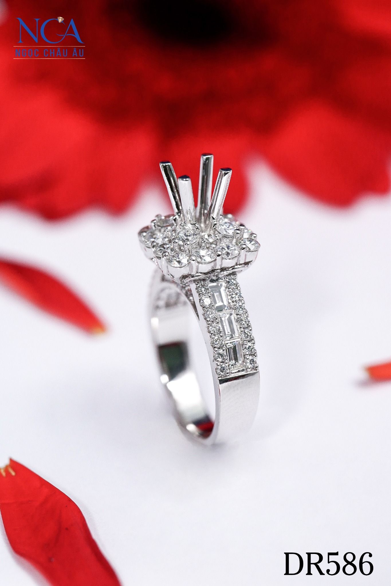 Nhẫn Kim Cương Thiên Nhiên DR586