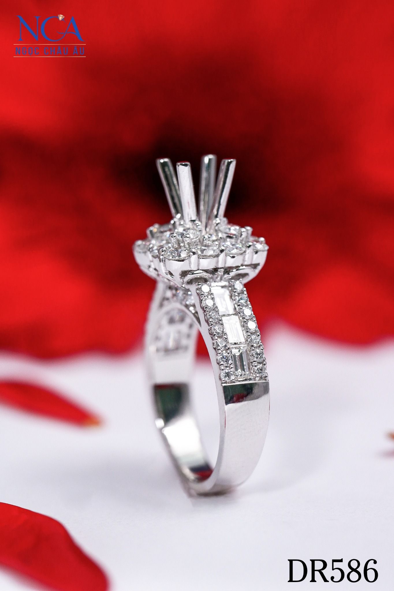 Nhẫn Kim Cương Thiên Nhiên DR586