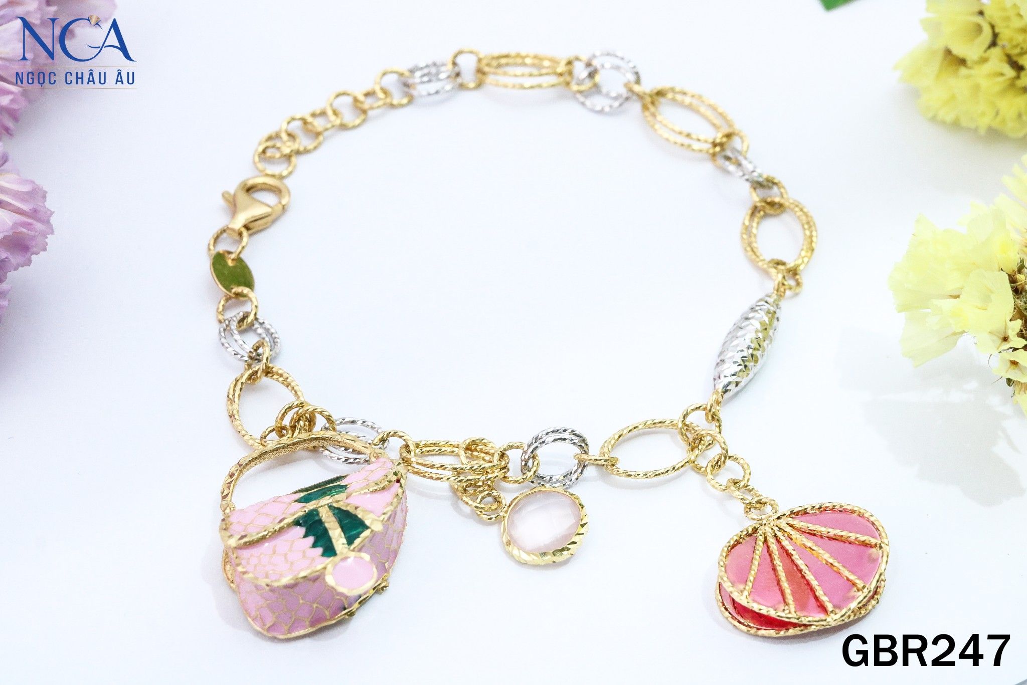 Lắc Tay Vàng Ý GBR247