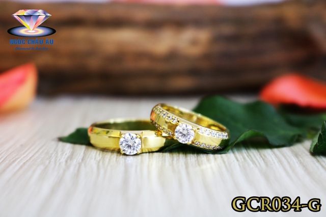 Nhẫn Cưới Vàng Ý GCR034(G)