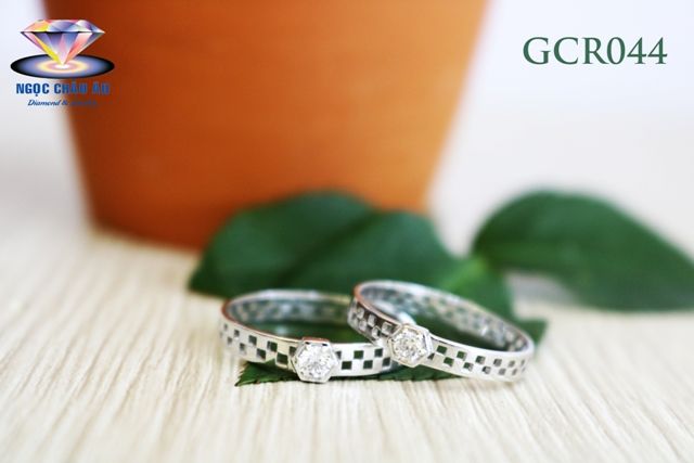 Nhẫn Cưới Vàng Ý GCR044