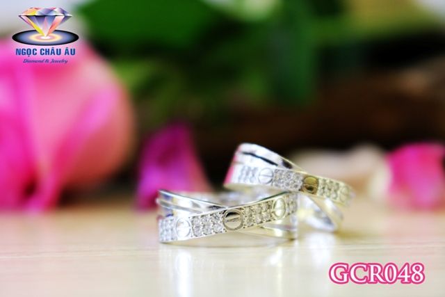 Nhẫn Cưới Vàng Ý GCR048F