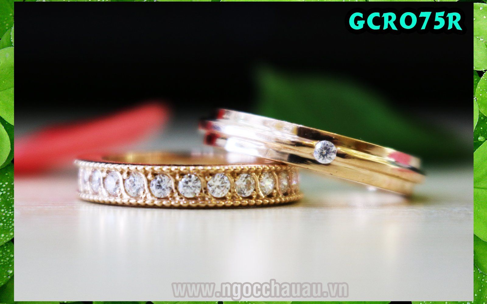 Nhẫn Cưới Vàng Ý GCR075