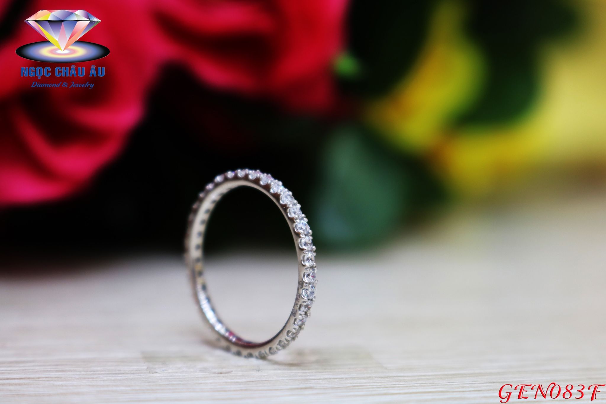 Nhẫn nữ vàng ý GEN083F