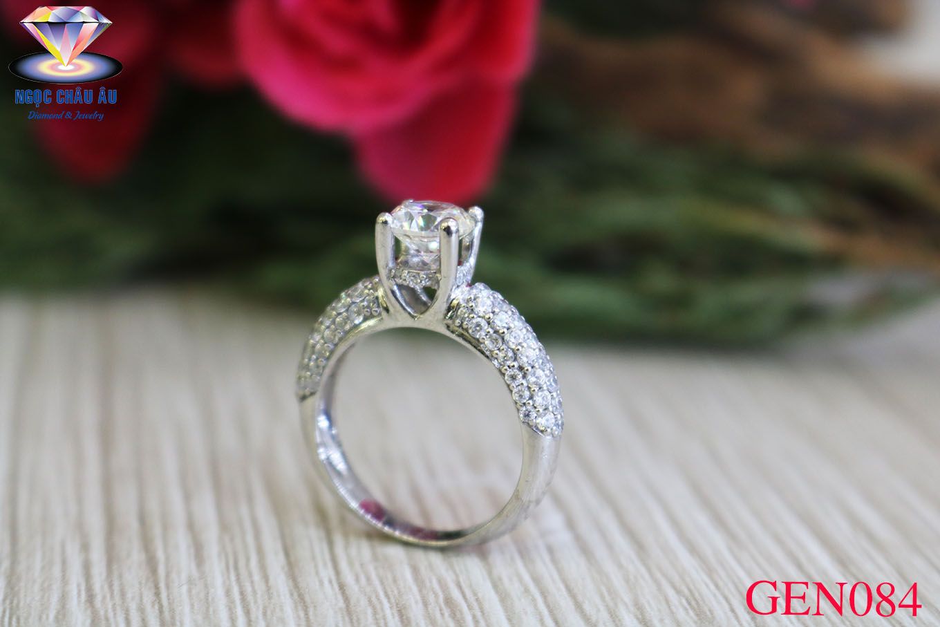 Nhẫn nữ Vàng Ý GEN084