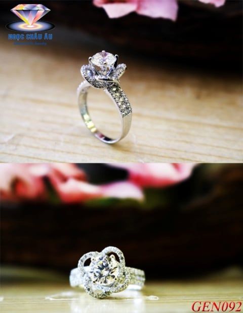 Nhẫn nữ Vàng Ý GEN092