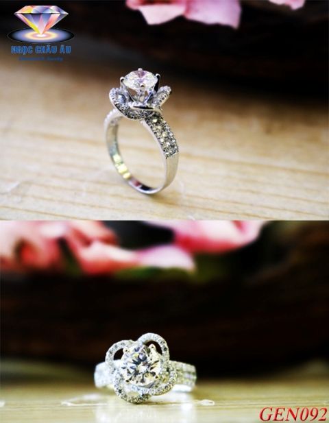 Nhẫn nữ Vàng Ý GEN092