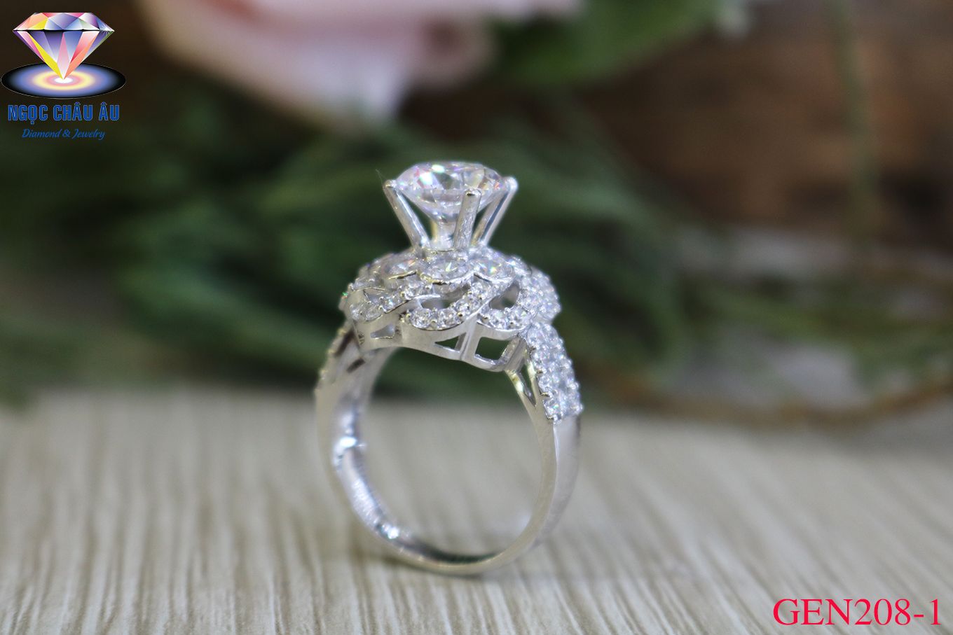 Nhẫn nữ Vàng Ý GEN208