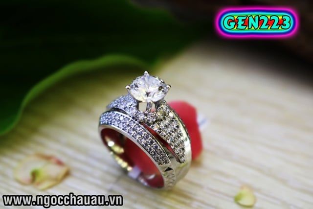 Nhẫn nữ Vàng Ý GEN223