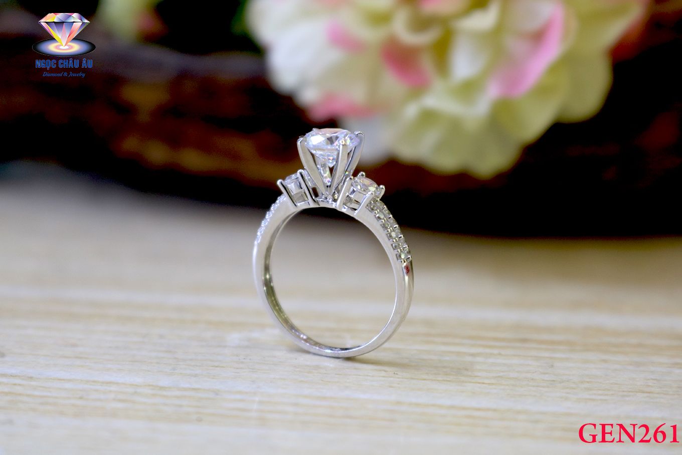 Nhẫn nữ Vàng Ý GEN261
