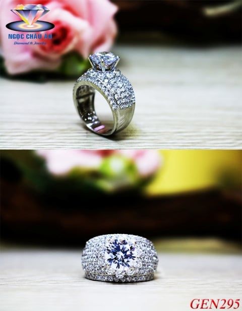 Nhẫn nữ Vàng Ý GEN295