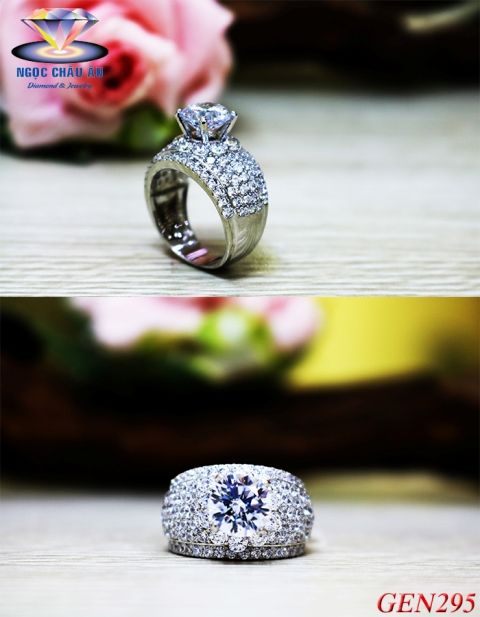 Nhẫn nữ Vàng Ý GEN295