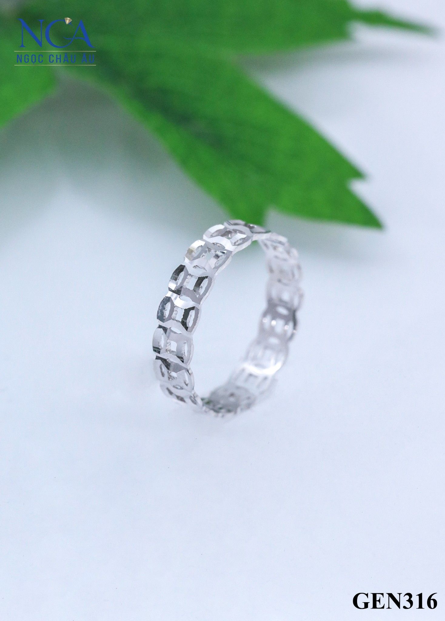 Nhẫn nữ Vàng Ý GEN316