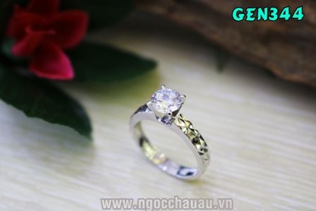 Nhẫn nữ Vàng Ý GEN344