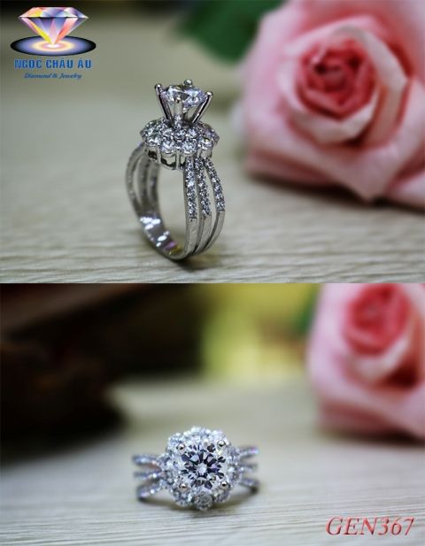 Nhẫn nữ vàng ý GEN367