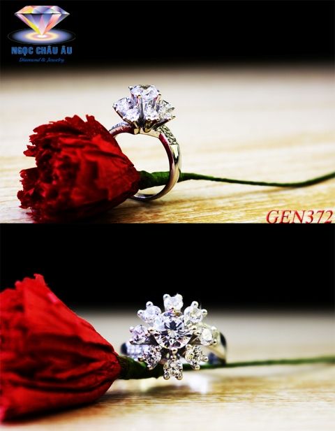 Nhẫn nữ Vàng Ý GEN372