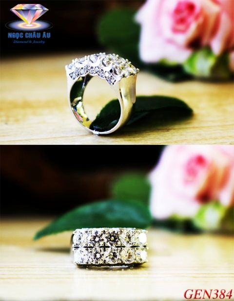 Nhẫn nữ Vàng Ý GEN384