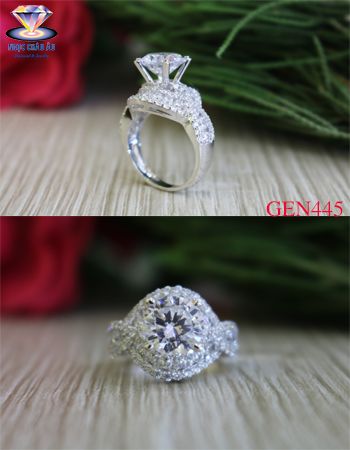 Nhẫn nữ vàng ý GEN445