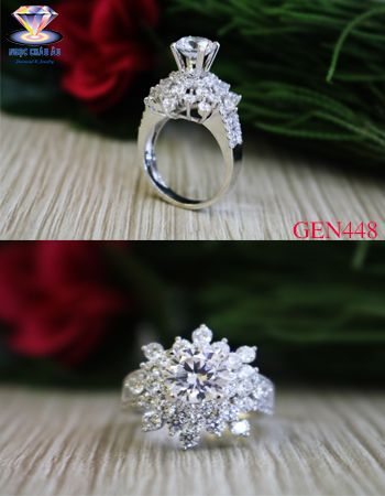 Nhẫn nữ Vàng Ý GEN448