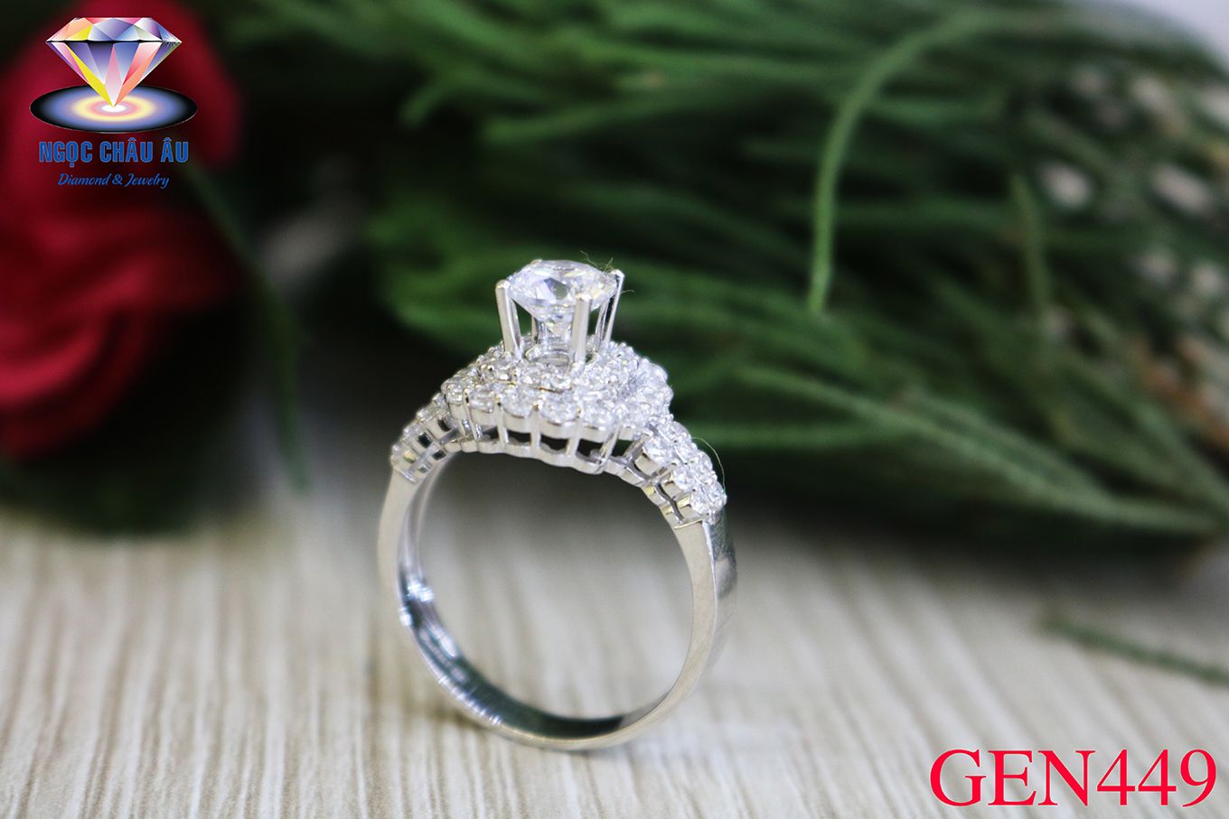 Nhẫn nữ Vàng Ý GEN449