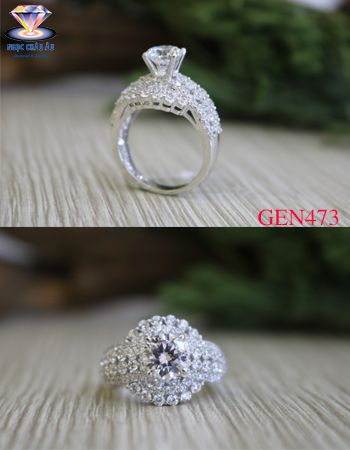 Nhẫn nữ vàng ý GEN473