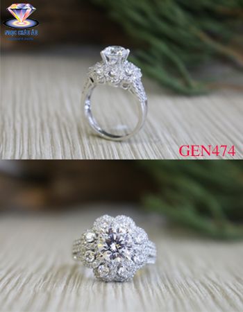 Nhẫn nữ vàng ý GEN474