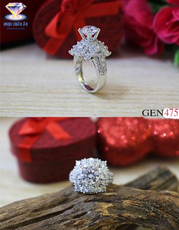 Nhẫn nữ vàng ý GEN475