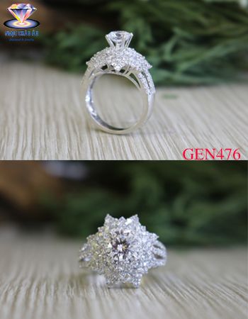 Nhẫn nữ vàng ý GEN476