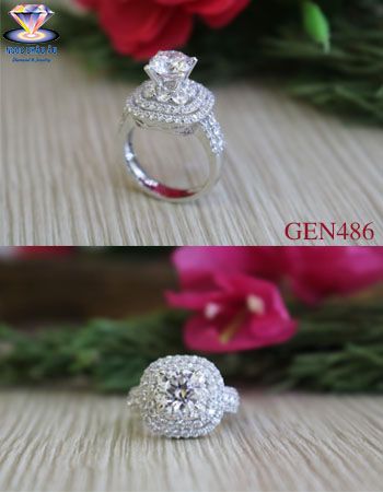 Nhẫn nữ vàng ý GEN486