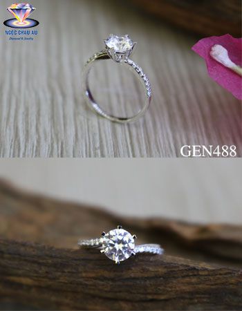 Nhẫn nữ vàng ý GEN488
