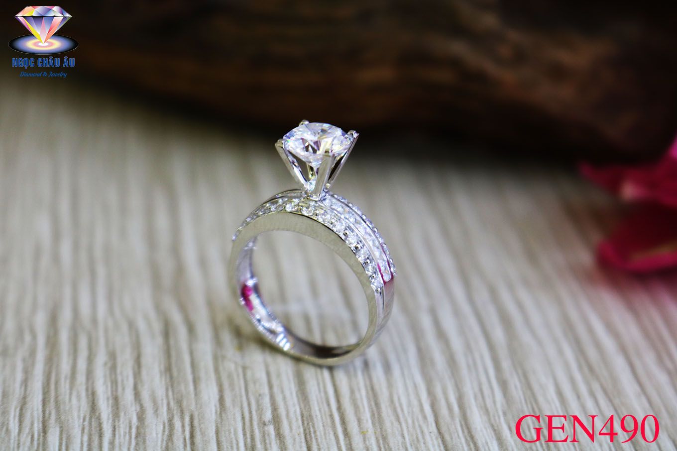 Nhẫn nữ vàng ý GEN490