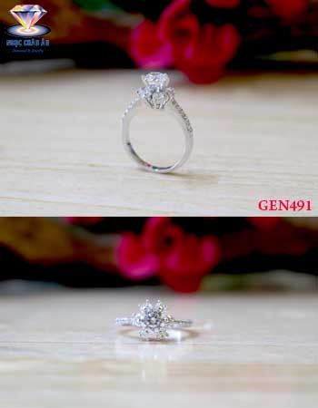 Nhẫn nữ vàng ý GEN491