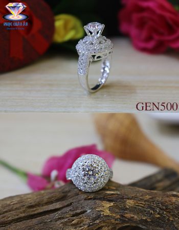 Nhẫn nữ vàng ý GEN500