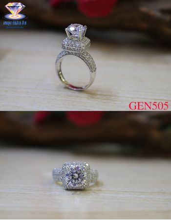 Nhẫn nữ Vàng Ý GEN505