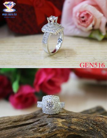 Nhẫn nữ vàng ý GEN516