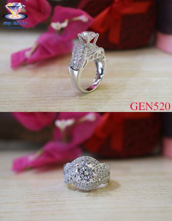 Nhẫn nữ vàng ý GEN520