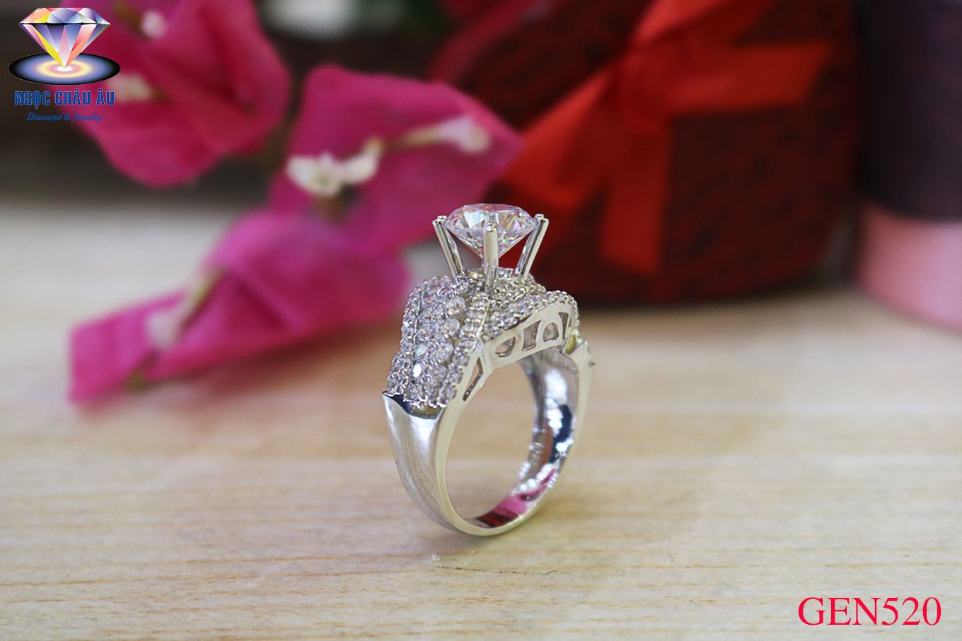 Nhẫn nữ vàng ý GEN520