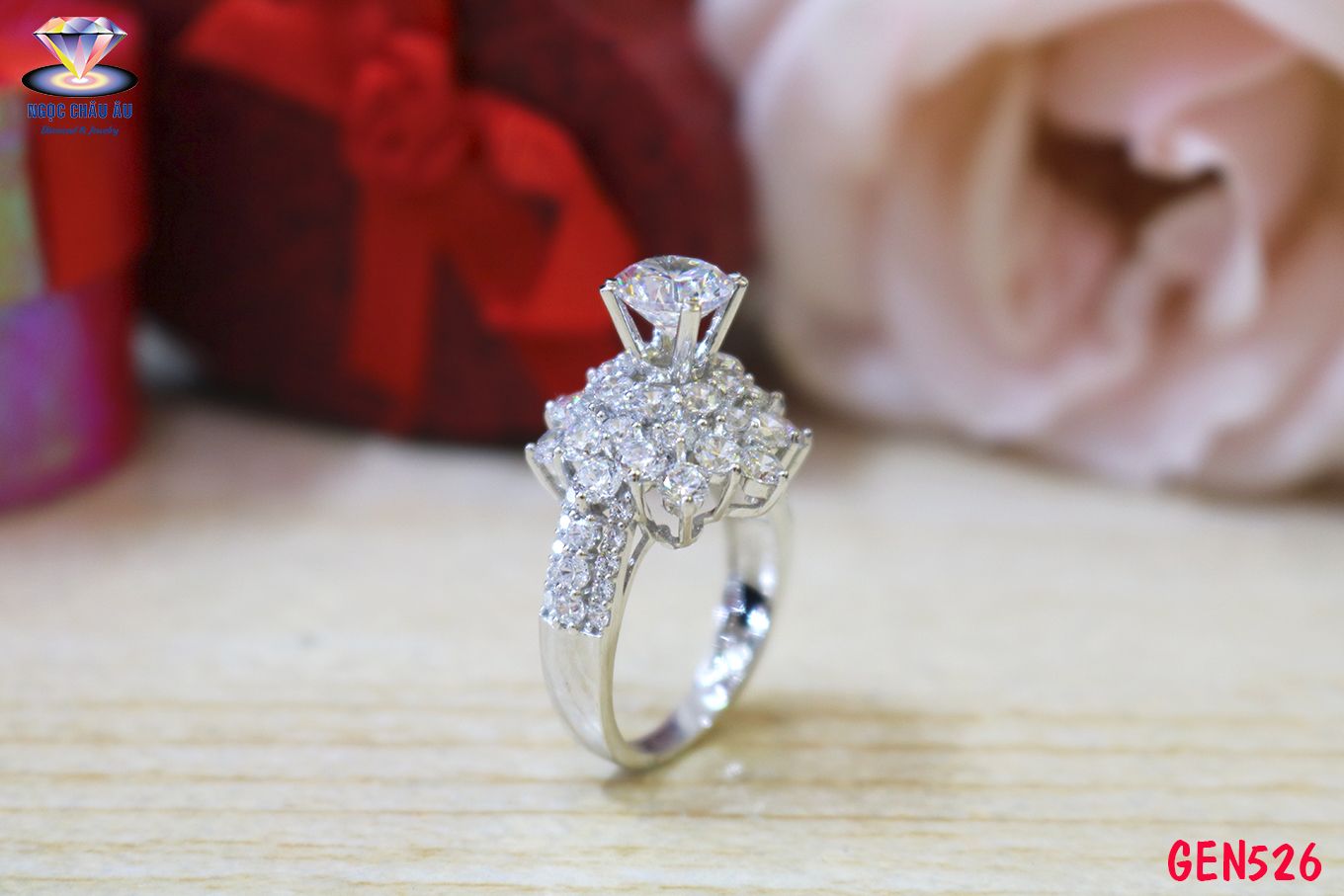 Nhẫn nữ vàng ý GEN526