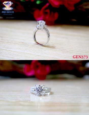 Nhẫn nữ Vàng Ý GEN573