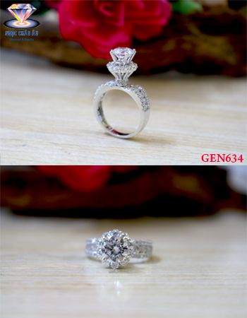 Nhẫn nữ Vàng Ý GEN634