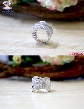 Nhẫn nữ Vàng Ý GEN646