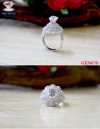 Nhẫn nữ Vàng Ý GEN670