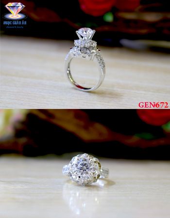 Nhẫn nữ Vàng Ý GEN672