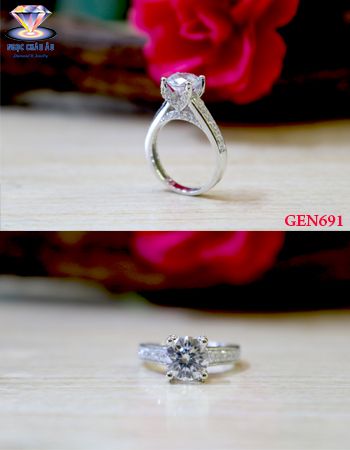 Nhẫn nữ Vàng Ý GEN691