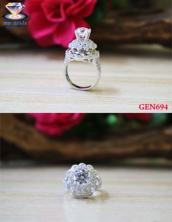 Nhẫn nữ Vàng Ý GEN694