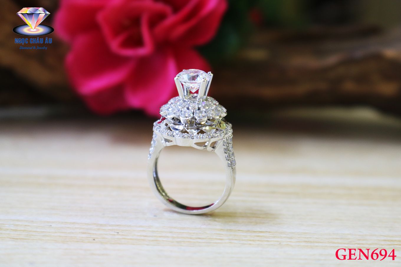 Nhẫn nữ Vàng Ý GEN694